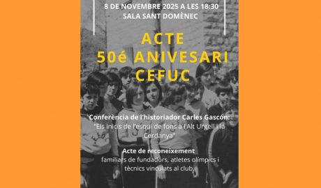 Cartell anunciador del 50è aniversari del CEFUC