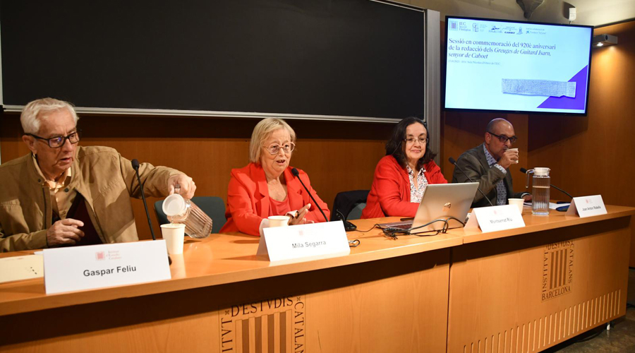 Xerrada sobre el 920è aniversari de la redacció dels Greuges de Guitard Isarn de Caboet (Foto: Joan Casanova)