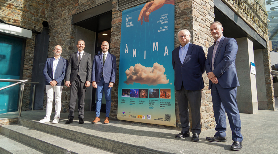 Els participants en la presentació del Festival Ànima (Comú d'Encamp)