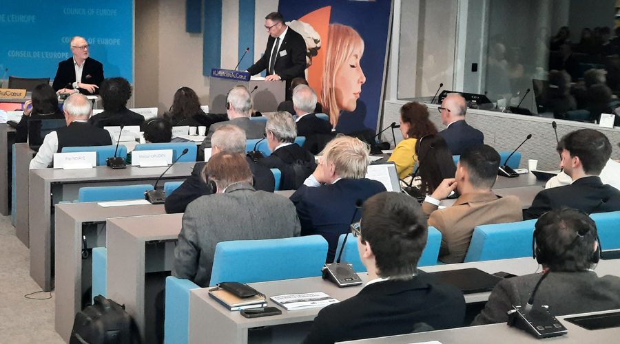 Josep Anton Bardina duran la seva intervenció (SFGA)