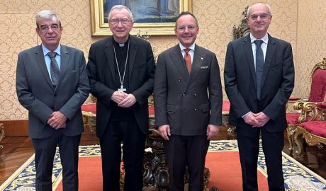 Ladislau Baró, Pietro Parolin, Xavier Espot i Carles Álvarez