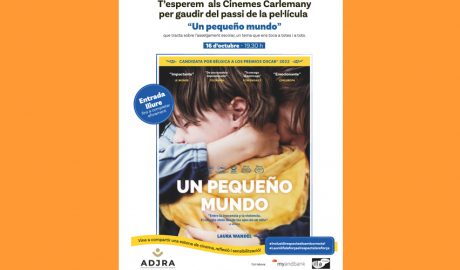 Cartell anunciant la projecció de la pel·lícula