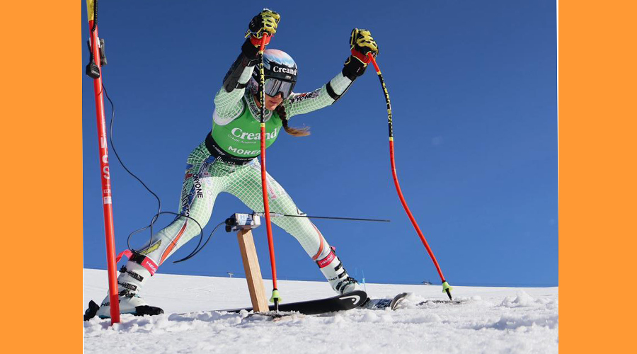 L'esquiadora andorrana, Cande Moreno (FAE)