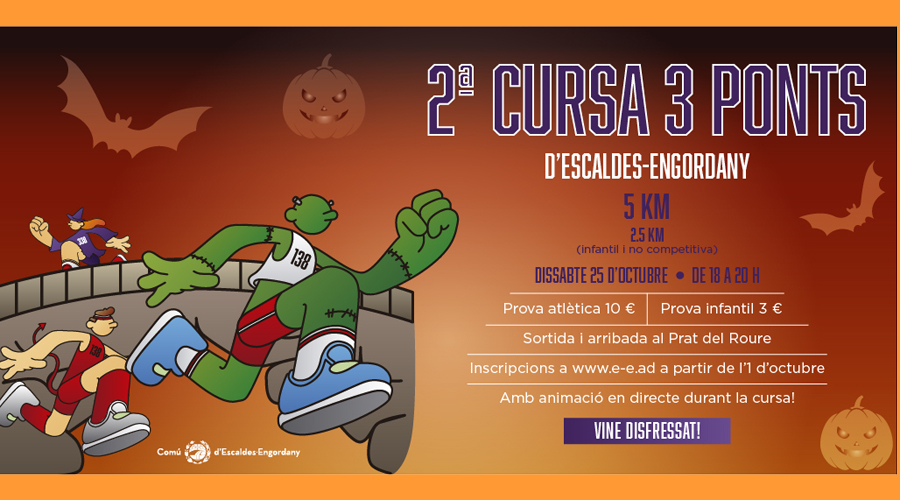 Cartell de la cursa dels 3 Ponts (comuee)