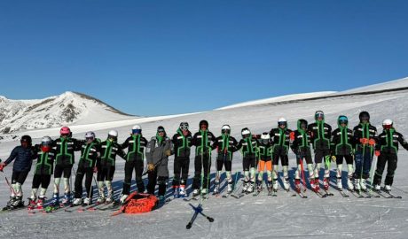 El grup U16, a Corralco