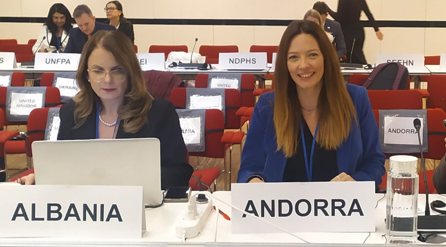 A la dreta, la ministra Helena Mas (SFGA)