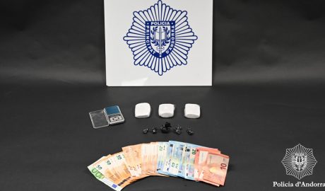 Droga i diners intervinguts per la Policia durant el 2025
