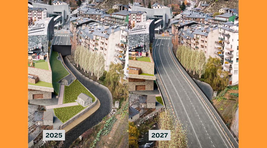 Render del tram 4 de la desviació de la Massana a Ordino (SFGA)