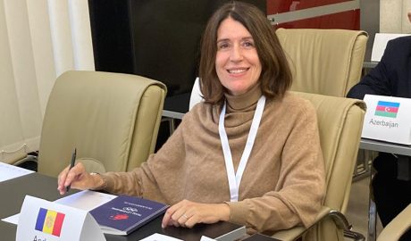 Anna Garcia durant la seva estada de treball a Praga