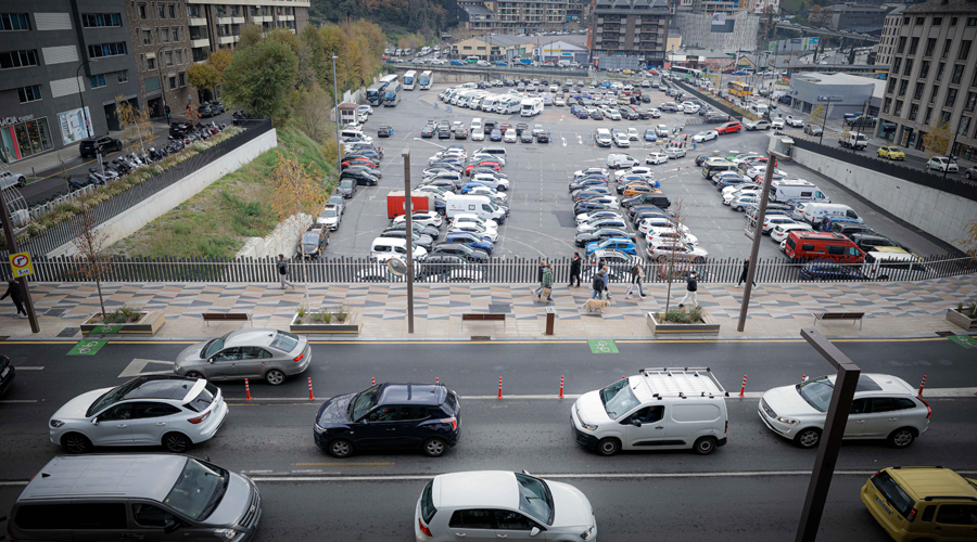 L'aparcament de Prada Casadet