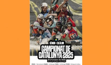 Cartell del Campionat de Catalunya 2025 de Canoa Eslàlom