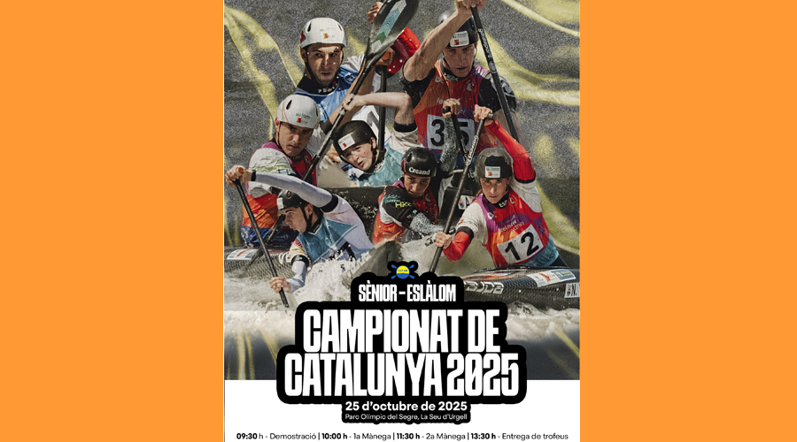 Cartell del Campionat de Catalunya 2025 de Canoa Eslàlom