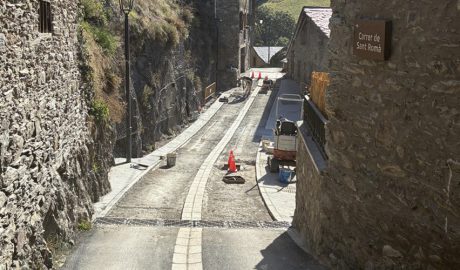 Una imatge del carrer afectat per les obres