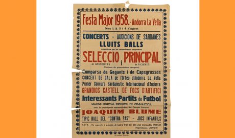 Imatge del cartell que haurà de ser sotmès a restauració