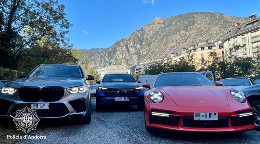 Els vehicles d'alta gamma intervinguts per la Policia (Policia d'Andorra)