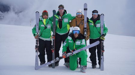 L'equip de Joan Verdú, al complet a Saas Fee