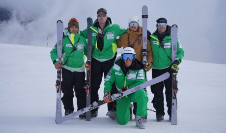 L'equip de Joan Verdú, al complet a Saas Fee