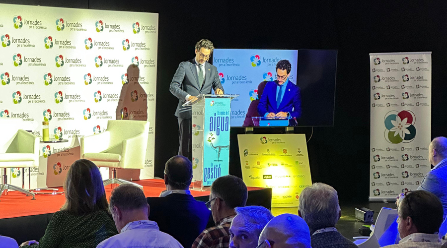 Guillem Casal durant la seva intervenció a les Jornades per a l’Excel·lència (SFGA)