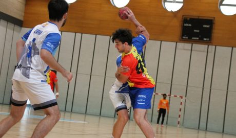 Una jugada d'atac del conjunt andorrà