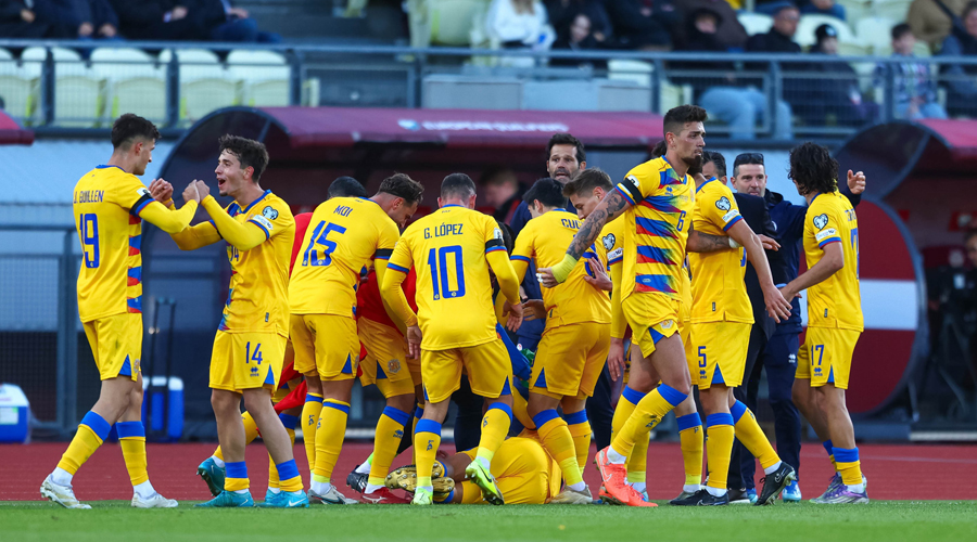 Merescut empat -2 a 2- de la selecció andorrana a Letònia (FAF)