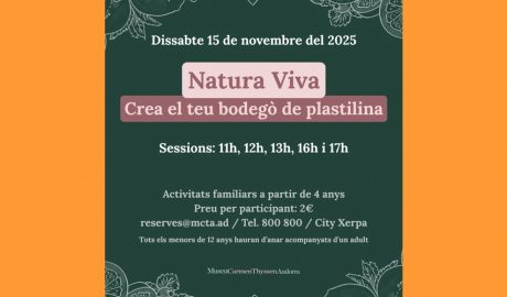 Cartell anunciant la primera activitat del novembre