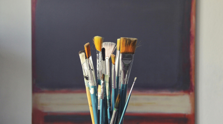 Pinzells utilitzats per a la pintura artística (SFGA)