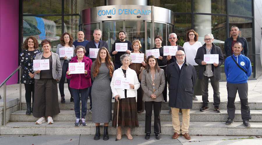 Els guardonats de l'edició d'enguany (Comú d'Encamp)