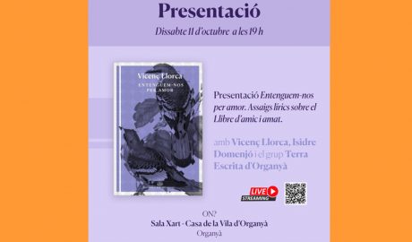 Cartell anunciant la presentació del llibre
