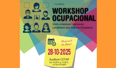 El cartell del workshop ocupacional