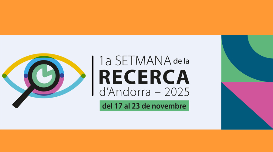 Cartell de la 1a Setmana de Recerca d'Andorra (SFGA)