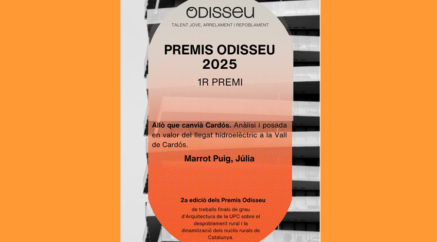 El primer premi ha estat per a Júlia Marrot Puig (CCAU)