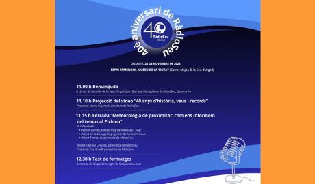 Cartell anunciador de l'esdeveniment pels 40 anys de RàdioSeu