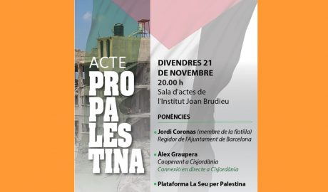 Cartell de l'acte pro Palestina