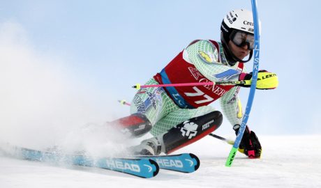 Bartumeu Gabriel, a l'eslàlom de la Copa del Món de Levi