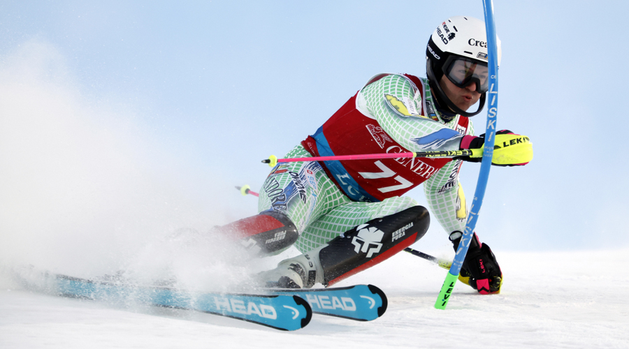 Bartumeu Gabriel, a l'eslàlom de la Copa del Món de Levi