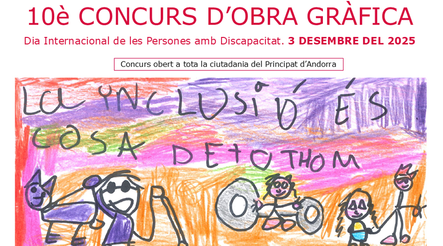Cartell del 10è concurs de dibuix Obra Gràfica