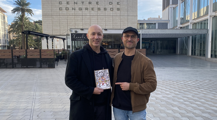 Els dos directors del curtmetratge "El mal donat". Foto: Cedida