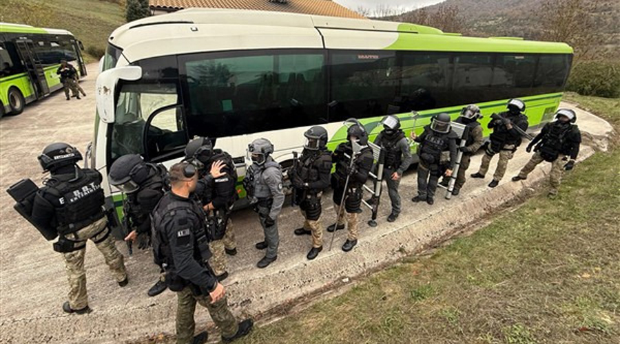 Els membres dels diferents cossos policials durant les jornades d'intercanvi al País Basc