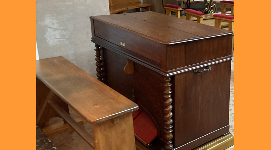 L'harmònium recentment restaurat (Bisbat d'Urgell)