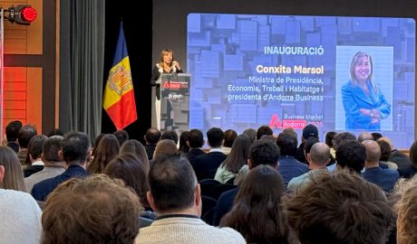 La ministra, Conxita Marsol, durant la seva intervenció