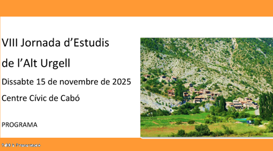 La jornada se celebrarà durant tota la jornada a Cabó (IECAU)