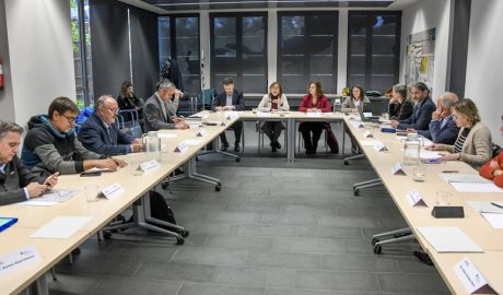 Al fons i al centre, la consellera Paneque presidint la reunió del Consell Rector l'IDAPA