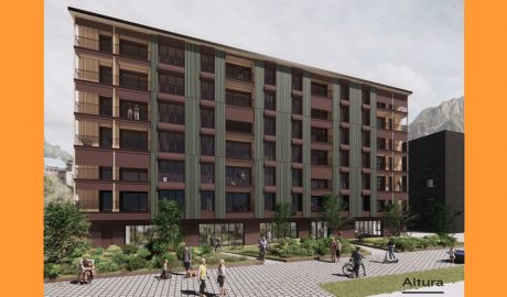 Render del futur edifici d'habitatges al Cedre