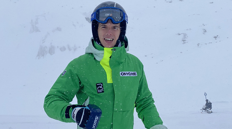 Roger Puig, aquest dimecres, a Kaunertal. Foto: Cedida