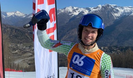 Roger Puig, a l'eslàlom dels Nacionals de França, a Auron