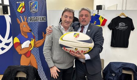 A l'esquerra, Albert Calvo, nou president de l'entitat