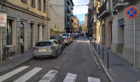 Un tram del carrer Sant Ermengol