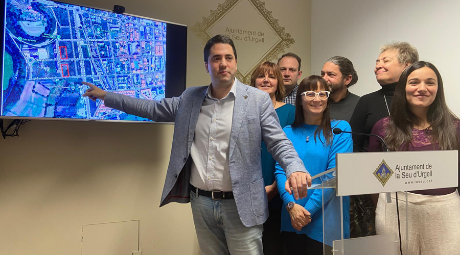 L'equip de govern a l'Ajuntament urgellenc amb l'alcalde al capdavant (Aj. la Seu)