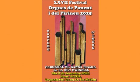 Cartell del concert que se celebrarà a la Seu