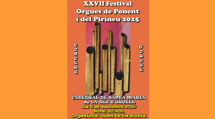 Cartell del concert que se celebrarà a la Seu